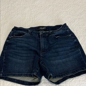 Judy Blue Classic Dark Indigo Denim Shorts